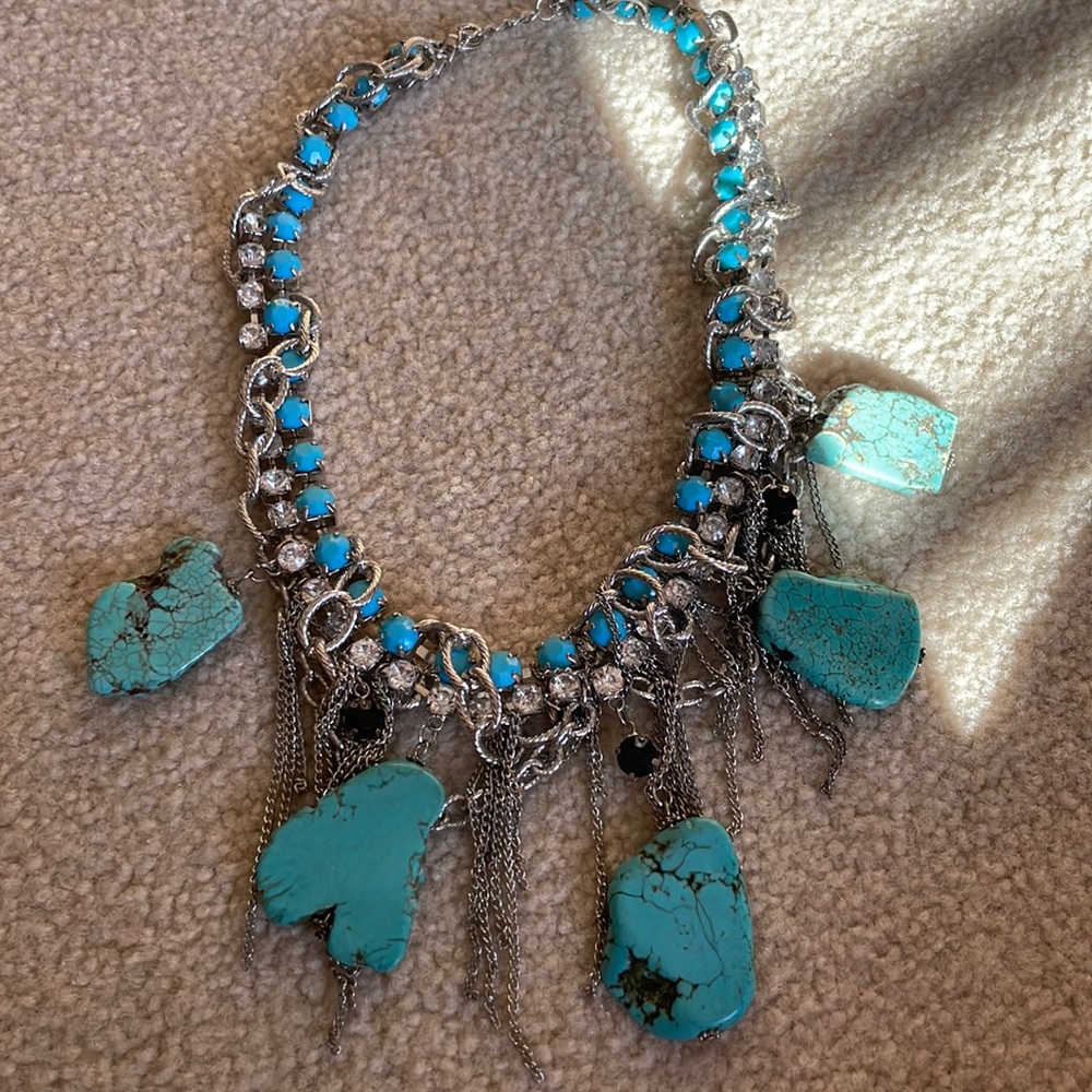 Vintage - beautiful turquoise necklace